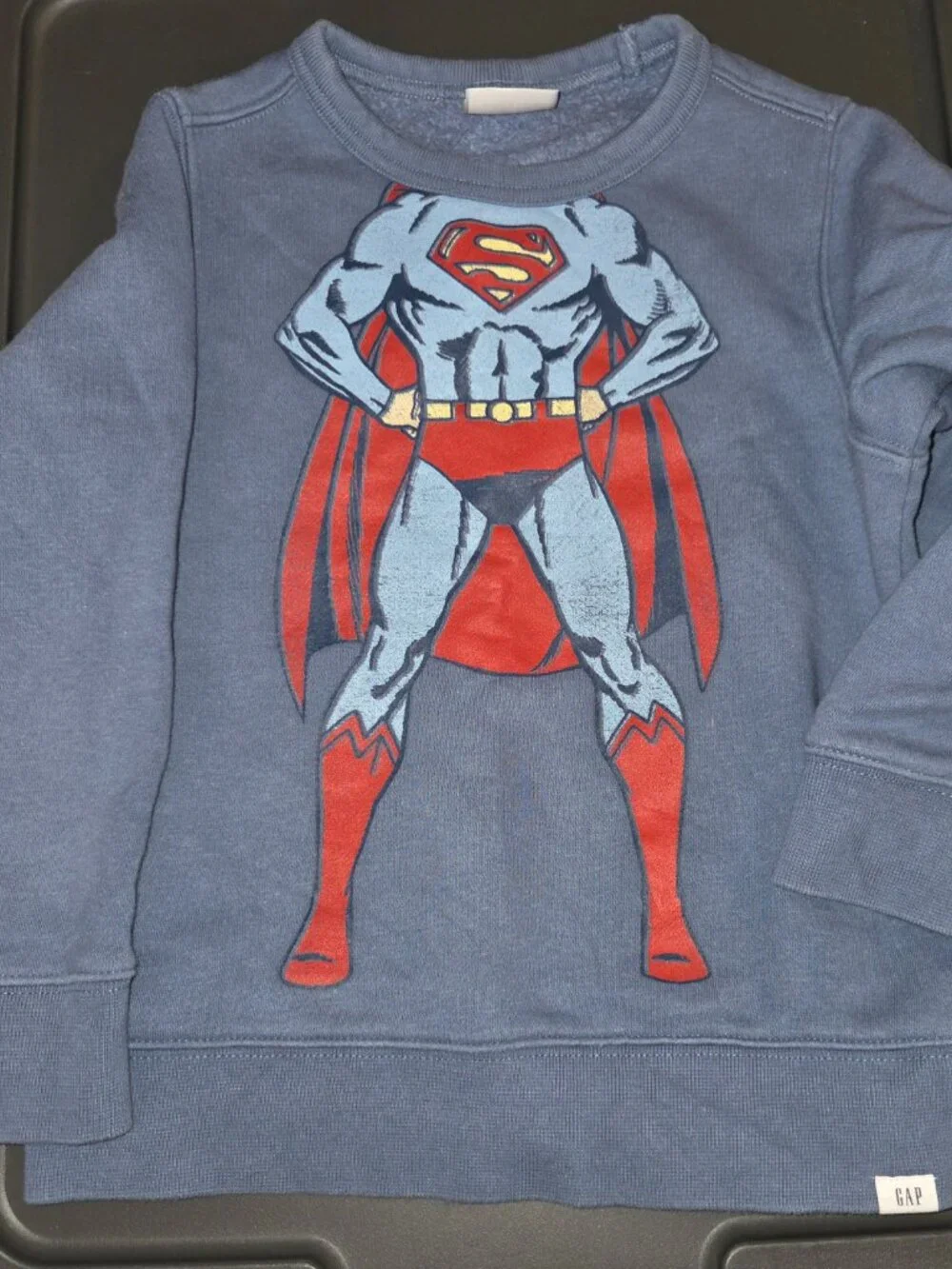 Boys size 5 superman double sided Sweatshirt